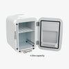 Der Beauty Fridge ist mit geöffneter Tür abgebildet und hat die Abmessungen 200 mm Höhe, 140 mm Tiefe und 135 mm Breite sowie ein Fassungsvermögen von 4 Litern.