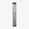 Vertikale Verpackung für das mit XLASH Brow Booster-Serum angereicherte, getönte Augenbrauengel in Schwarzbraun.