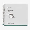 Weiße Verpackung der Anua Heartleaf 77% Toner Pads mit schwarzer Schrift und grüner Unterkante, 160 ml Inhalt.