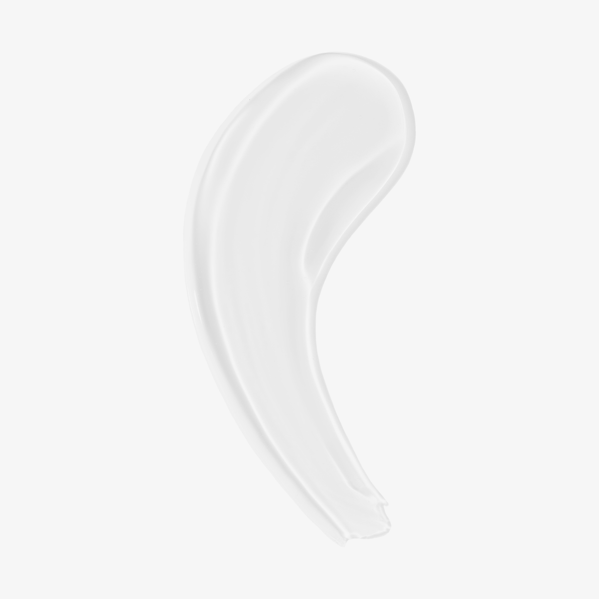 Ein geschwungener Strich des „Beauty Glosswork 4D Ultra Shine Plumping Gloss“ von Danessa Myricks auf weißem Hintergrund.
