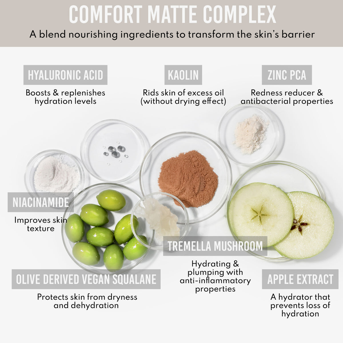 Das Yummy Skin Water Powder Serum enthält sechs Hautpflegezutaten wie Hyaluronsäure, Zinc PCA, Niacinamid und Apfelextrakt.