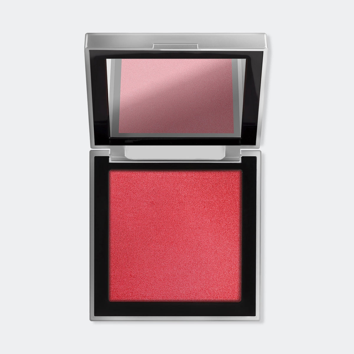 Das kompakte Skin Mate Etui von Mesauda Beauty, eine quadratische Produktschale und integriertem Spiegel im Deckel.
