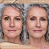 Vorher-Nachher-Bild einer Frau mit hell-mittlerem Hautton nach Anwendung des Yummy Skin Lift & Flex Concealers 6 – sichtbar ebenmäßiger Teint.