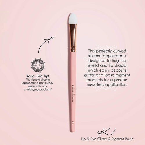 K1: Eye & Lip Glitter Pigment Brush
