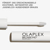 Offene Tube OLAPLEX Browbond Building Serum™; darüber Produktvorteile.