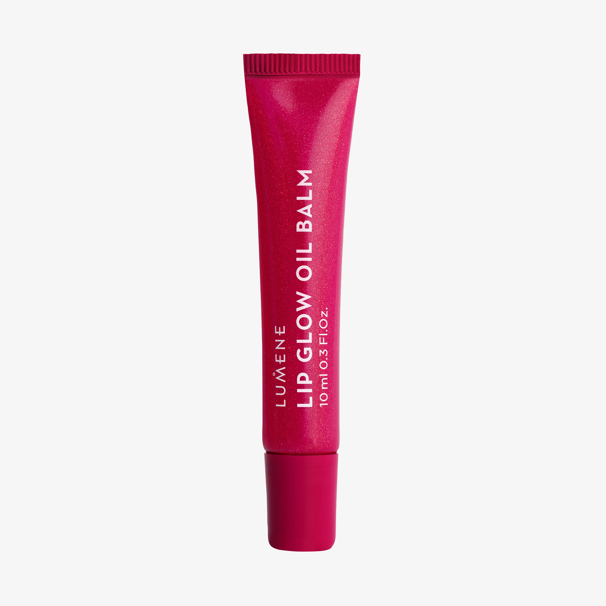 Eine rosa Tube aus dem Lumene GARDEN OF TREATS SET 2026 mit weißer Beschriftung steht aufrecht auf einem weißen Hintergrund.