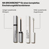 Zwei OLAPLEX-Produkte nebeneinander: Lashbond für längere Wimpern und Browbond für vollere Augenbrauen mit Applikatoren.