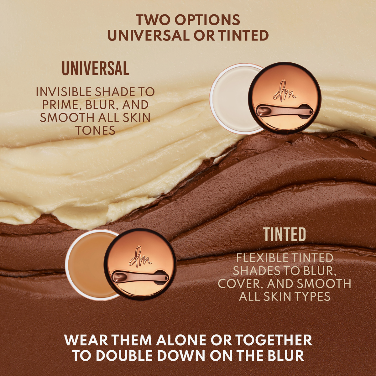 Beschreibung über das Yummy Skin Blurring Balm Powder Universal und Tinted.