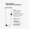 Abbildung, wie Veroackung des Transparent Lab Zi-K® Cica Repairing Balm recycelt wird.