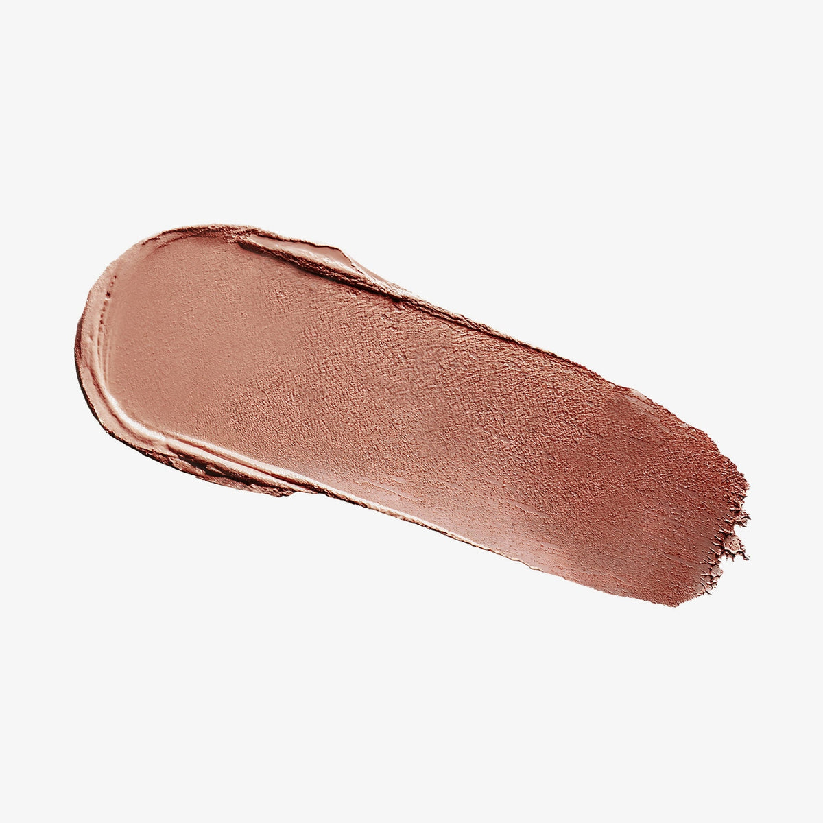 Ein Abstrich des cremigen Blush & Bronzer von Mesauda Beauty auf einem weißen Hintergrund verschmiert.
