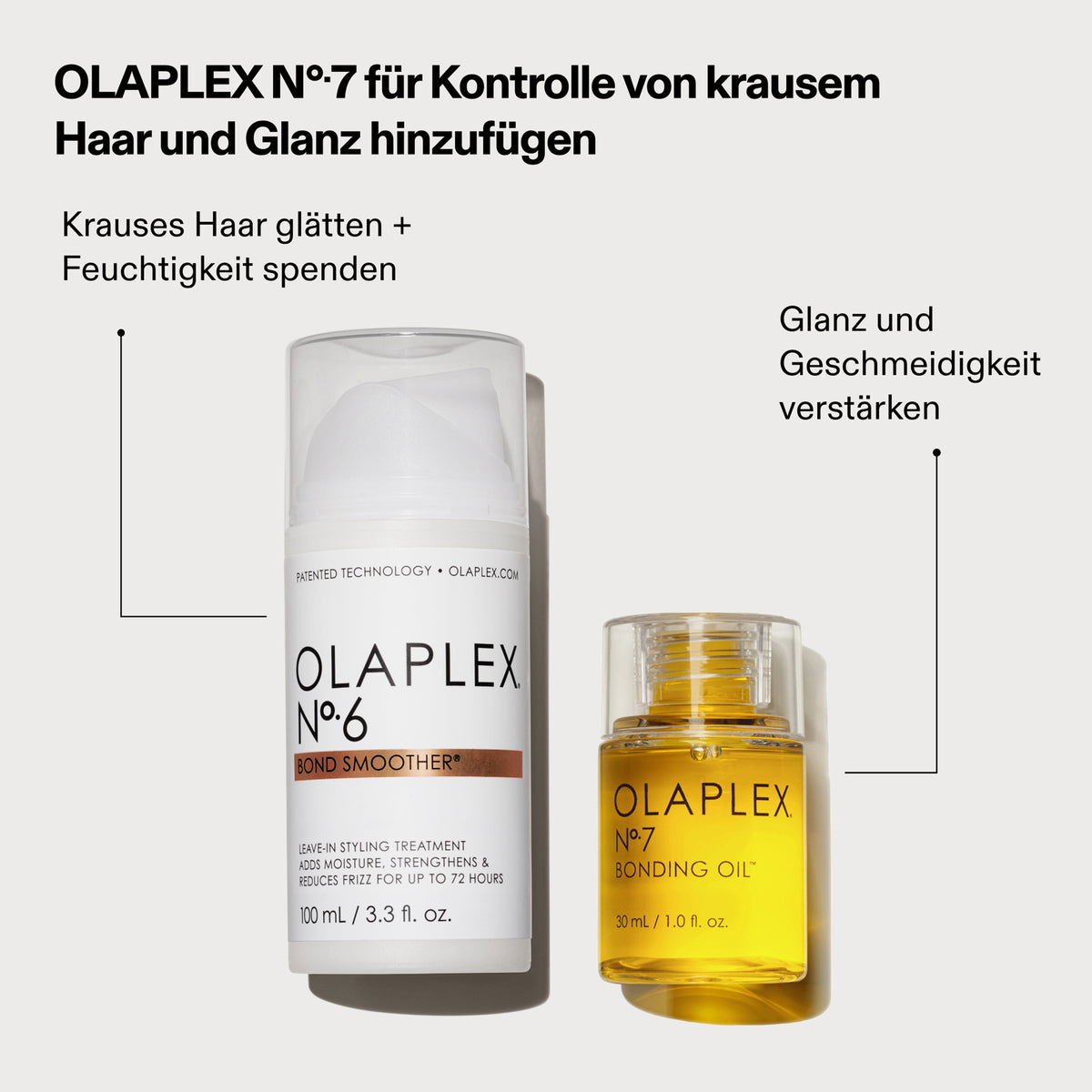 Empfehlung der Kombination des N°6 Bond Smoother und des N°7 Bonding Oil; dazu Produktvorteile.