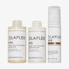 Das Original OLAPLEX® Maintenance & Protection Trio umfasst das N°4 Bond Maintenance Shampoo, Conditioner und den N°9 Bond Protector.