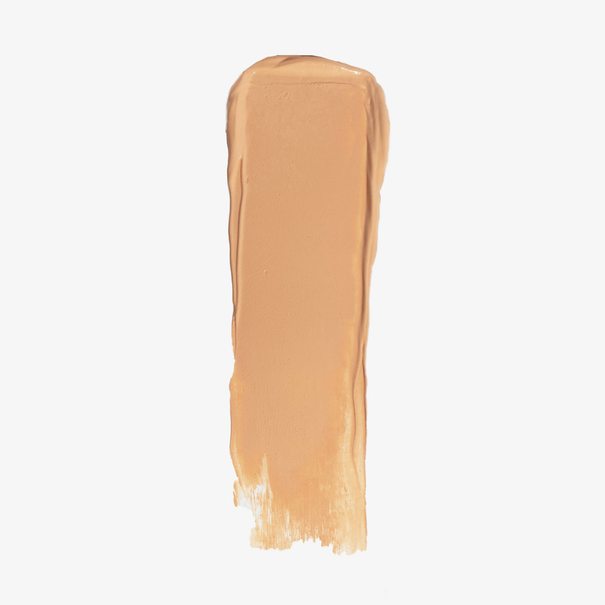 Ein Farbmuster des Chroma Conceal Liquid Concealer W4 mit glatter, cremiger Textur auf weißem Hintergrund.