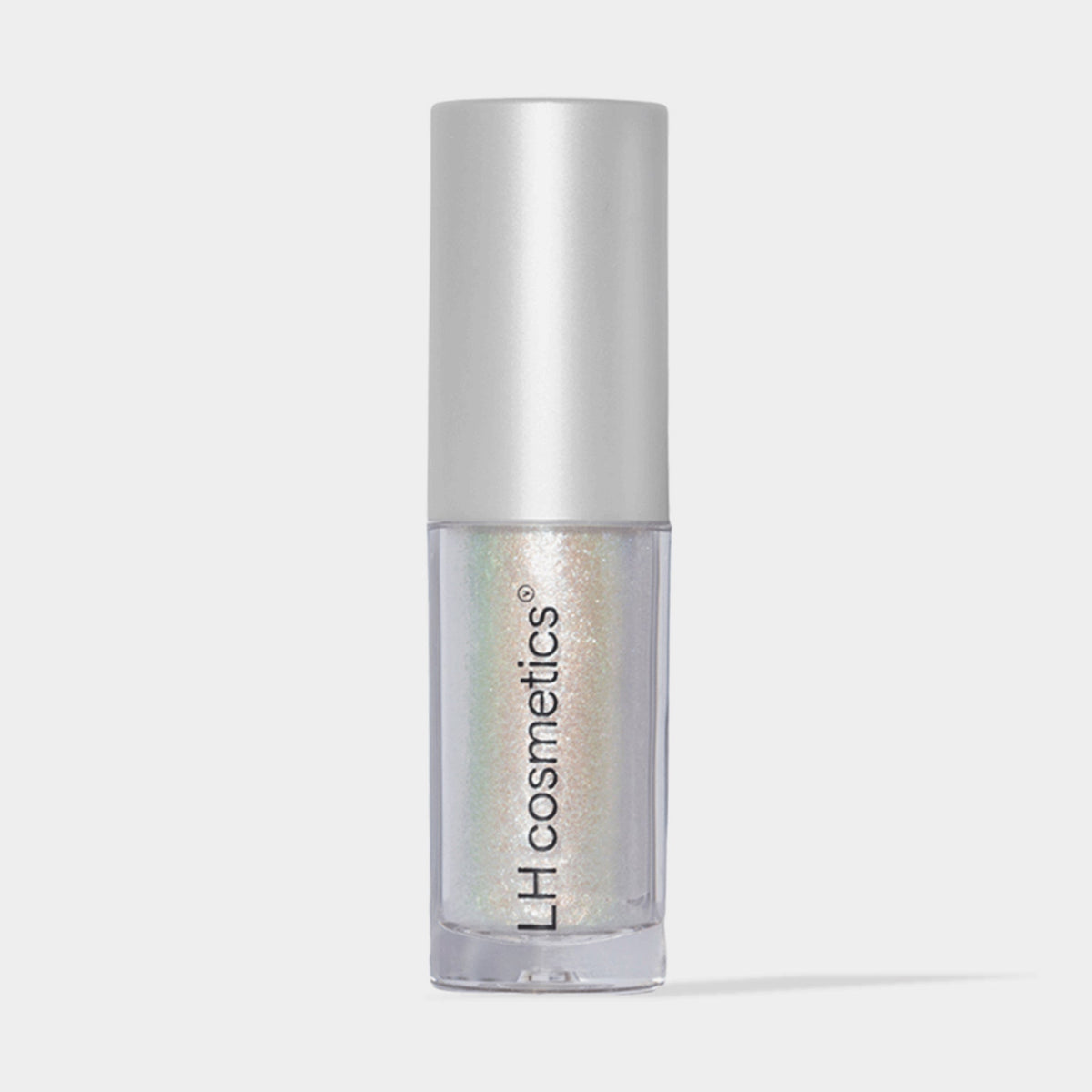 Transparente Tube Sparkl von LH Cosmetics mit weißer Kappe und opal schimmerndem Farbton namens Blink.