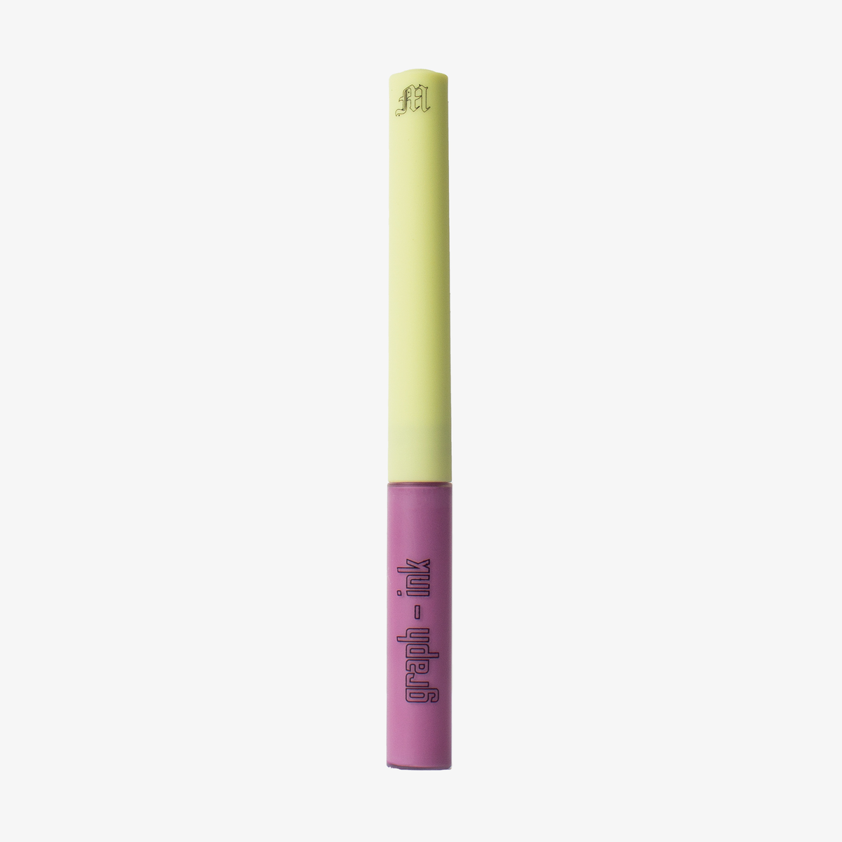 Der Graph-Ink Liner von Made by Mitchell  mit einer gelben Kappe mit der Aufschrift "Graph-Ink" auf weißem Hintergrund.