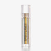 Eine durchsichtige Tube Twin Flames Obsession mit gold-blau-orange schimmerndem Inhalt vor weißem Hintergrund.