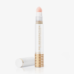  Eine weiß-goldene Tube Re-Generation Concealer in der Farbe Porcelain mit einer Schwammspitze und der daneben platzierten Kappe.
