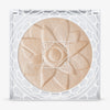 Das OFRA Pure Glow Finishing Powder in der Nuance Light in runder, transparenter Dose mit weißem Deckel.