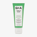 Eine 75 ml grüne Tube Apple AHA Exfoliating Gel steht aufrecht auf einem weißen Hintergrund.