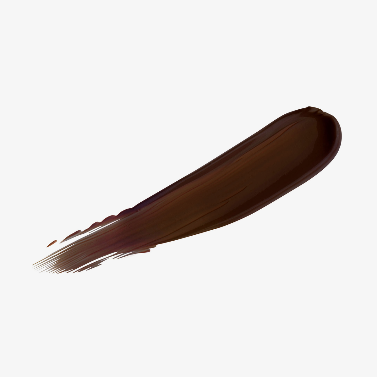 Cremiger Concealer-Swatch in einem sehr dunklen Braunton mit neutralem Unterton – Nuance „Cocoa“.