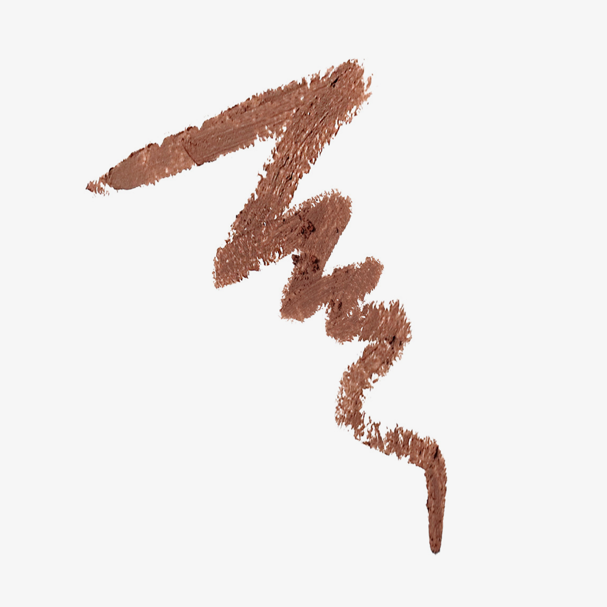 Zickzackförmiger Swatch des NABLA Close-Up Lip Shaper in der Farbe Nude #5 – ein tiefer rosabrauner Farbton mit samtiger Textur.