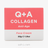 Eine Schachtel Collagen-Gesichtscreme 50 g in rosa-weißer Verpackung.