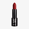 Ein roter Cult Matte Lipstick von Mesauda Beauty in einer schwarzen Tube mit der Aufschrift CULT, abgebildet auf einem schlichten weißen Hintergrund.