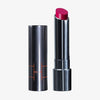 Dunkler silberner Drehstift des Fantastick Lipstick POP von LH Cosmetics mit  fuchsiafarbenem Lippenstift auf weißem Hintergrund.