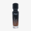 Eine halb transparente halb schwarze Flasche Chroma Cover Foundation Matte in der Farbe C10 vor weißem Hintergrund.
