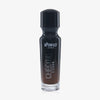 Eine halb transparente halb schwarze Flasche Chroma Cover Foundation Matte in der Farbe N10 vor weißem Hintergrund.