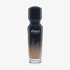 Eine halb transparente halb schwarze Flasche Chroma Cover Foundation Matte in der Farbe N7 vor weißem Hintergrund.
